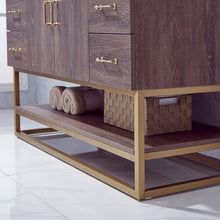 Load image into Gallery viewer, Vinnova Alistair 48&quot; Single Sink Bath Vanity in North Carolina Oak with Grey Sintered Stone Top- Vinnova