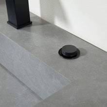 Load image into Gallery viewer, Vinnova Bilbao 36" Single Vanity with Matte black stainless steel bracket match with Grey Sintered Stone Top- Vinnova