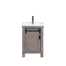 Load image into Gallery viewer, Vinnova Cortes 24&quot; Single Sink Bath Vanity in Classical Grey with White Drop-In Ceramic Basin- Vinnova