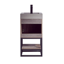 Load image into Gallery viewer, Vinnova Alistair 18B&quot; Single Sink Bath Vanity in North Carolina Oak with Grey Composite Integral Square Sink Top- Vinnova