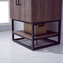 Load image into Gallery viewer, Vinnova Alistair 24B&quot; Single Sink Bath Vanity in North Carolina Oak with Grey Sintered Stone Top- Vinnova