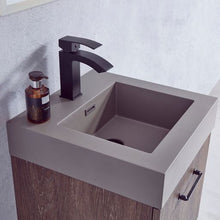 Load image into Gallery viewer, Vinnova Alistair 18B&quot; Single Sink Bath Vanity in North Carolina Oak with Grey Composite Integral Square Sink Top- Vinnova