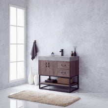 Load image into Gallery viewer, Vinnova Alistair 36B&quot; Single Sink Bath Vanity in North Carolina Oak with Grey Sintered Stone Top- Vinnova