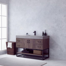 Load image into Gallery viewer, Vinnova Alistair 48B&quot; Single Sink Bath Vanity in North Carolina Oak with Grey Sintered Stone Top- Vinnova