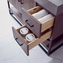 Load image into Gallery viewer, Vinnova Alistair 48B&quot; Single Sink Bath Vanity in North Carolina Oak with Grey Sintered Stone Top- Vinnova