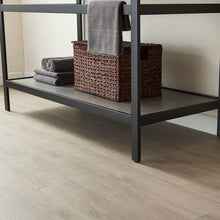 Load image into Gallery viewer, Vinnova Lleida 48&quot; Single Sink Bath Vanity in Matt Black Metal Support with Grey Sintered Stone Top- Vinnova