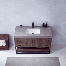 Load image into Gallery viewer, Vinnova Alistair 48B&quot; Single Sink Bath Vanity in North Carolina Oak with Grey Sintered Stone Top- Vinnova
