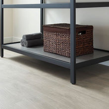 Load image into Gallery viewer, Vinnova Bilbao 48&quot; Single Vanity with Matte black stainless steel bracket match with Grey Sintered Stone Top- Vinnova