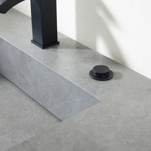 Load image into Gallery viewer, Vinnova Bilbao 48&quot; Single Vanity with Matte black stainless steel bracket match with Grey Sintered Stone Top- Vinnova