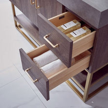 Load image into Gallery viewer, Vinnova Alistair 48&quot; Single Sink Bath Vanity in North Carolina Oak with Grey Sintered Stone Top- Vinnova