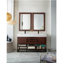 Load image into Gallery viewer, James Martin Columbia 59&quot; Coffee Oak - Matte Black Double Vanity