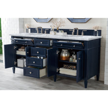 Load image into Gallery viewer, James Martin Brittany 72&quot;  Victory Blue Double Vanity