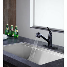 Load image into Gallery viewer, Del Acqua Single-Handle Pull-Out Sprayer Kitchen Faucet in Oil Rubbed Bronze- Anzzi