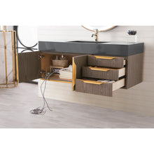 Load image into Gallery viewer, James Martin Mercer Island 48&quot; Ash Gray - Radiant Gold Single Vanity