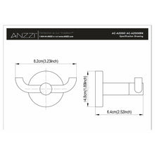 Load image into Gallery viewer, Caster Series Robe Hook in Polished Chrome- Anzzi