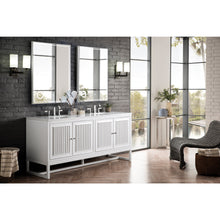 Load image into Gallery viewer, James Martin Athens 72&quot; Glossy White Double Vanity