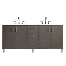 Load image into Gallery viewer, James Martin Metropolitan 72&quot; Silver Oak Double Vanity- James Martin