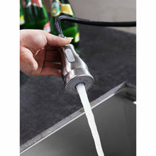 Load image into Gallery viewer, Bell Single-Handle Pull-Out Sprayer Kitchen Faucet in Brushed Nickel- Anzzi