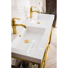 Load image into Gallery viewer, James Martin Boston 47&quot; Stainless Steel Sink Console (Double Basins) with Storage- James Martin