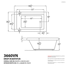 Load image into Gallery viewer, Atlantis Whirlpools Venetian 36 x 60 Rectangular Whirlpool Jetted Bathtub- Atlantis Whirlpools