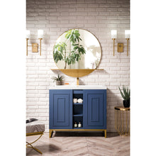Load image into Gallery viewer, James Martin Alicante&#39; 39.5&quot; Azure Blue-Radiant Gold Single Vanity Cabinet