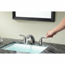 Load image into Gallery viewer, Princess 8 in. Widespread 2-Handle Bathroom Faucet in Brushed Nickel- Anzzi