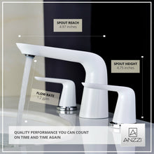 Load image into Gallery viewer, Pendant Series 8 in. Widespread 2-Handle Low-Arc Bathroom Faucet in Polished Chrome- Anzzi