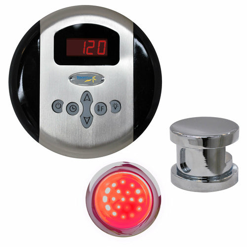 SteamSpa Indulgence Control Kit in Chrome- SteamSpa