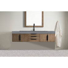Load image into Gallery viewer, James Martin Mercer Island 72&quot; Latte Oak - Matte Black Single Vanity