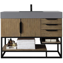 Load image into Gallery viewer, James Martin Columbia 48&quot; Latte Oak - Matte Black Single Vanity- James Martin