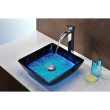 Load image into Gallery viewer, Kuku Series Deco-Glass Vessel Sink in Blazing Blue- Anzzi
