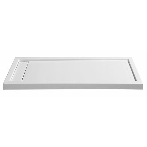 Meadow Series 60 in. x 32 in. Shower Base in White- Anzzi