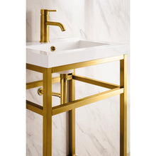 Load image into Gallery viewer, James Martin Boston 20&quot; Radiant Gold Stainless Steel Sink Console
