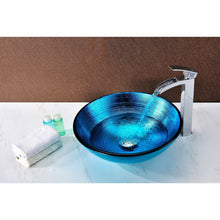 Load image into Gallery viewer, Taba Series Deco-Glass Vessel Sink in Lustrous Blue- Anzzi