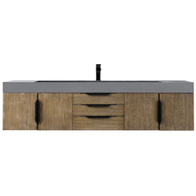 Load image into Gallery viewer, James Martin Mercer Island 72&quot; Latte Oak - Matte Black Single Vanity- James Martin