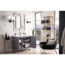 Load image into Gallery viewer, James Martin Alicante&#39; 39.5&quot; Grey Smoke-Brushed Nickel Single Vanity Cabinet