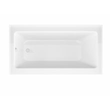 Load image into Gallery viewer, Anzzi 5 ft. Acrylic Left Drain Rectangle Tub in White With 60 in. x 62 in. Frameless Sliding Tub Door in Matte Black- Anzzi