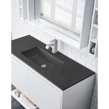 Load image into Gallery viewer, James Martin Milan 47.3&quot; Glossy White - Brushed Nickel Single Vanity