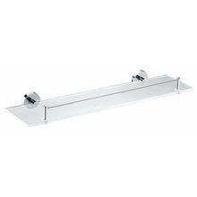 Load image into Gallery viewer, Caster Series 5.24 in. W Glass Shelf in Polished Chrome- Anzzi