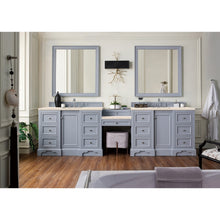 Load image into Gallery viewer, James Martin De Soto 118&quot; Silver Gray Double Vanity Set