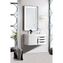 Load image into Gallery viewer, James Martin Mercer Island 36&quot; Glossy White - Matte Black Single Vanity