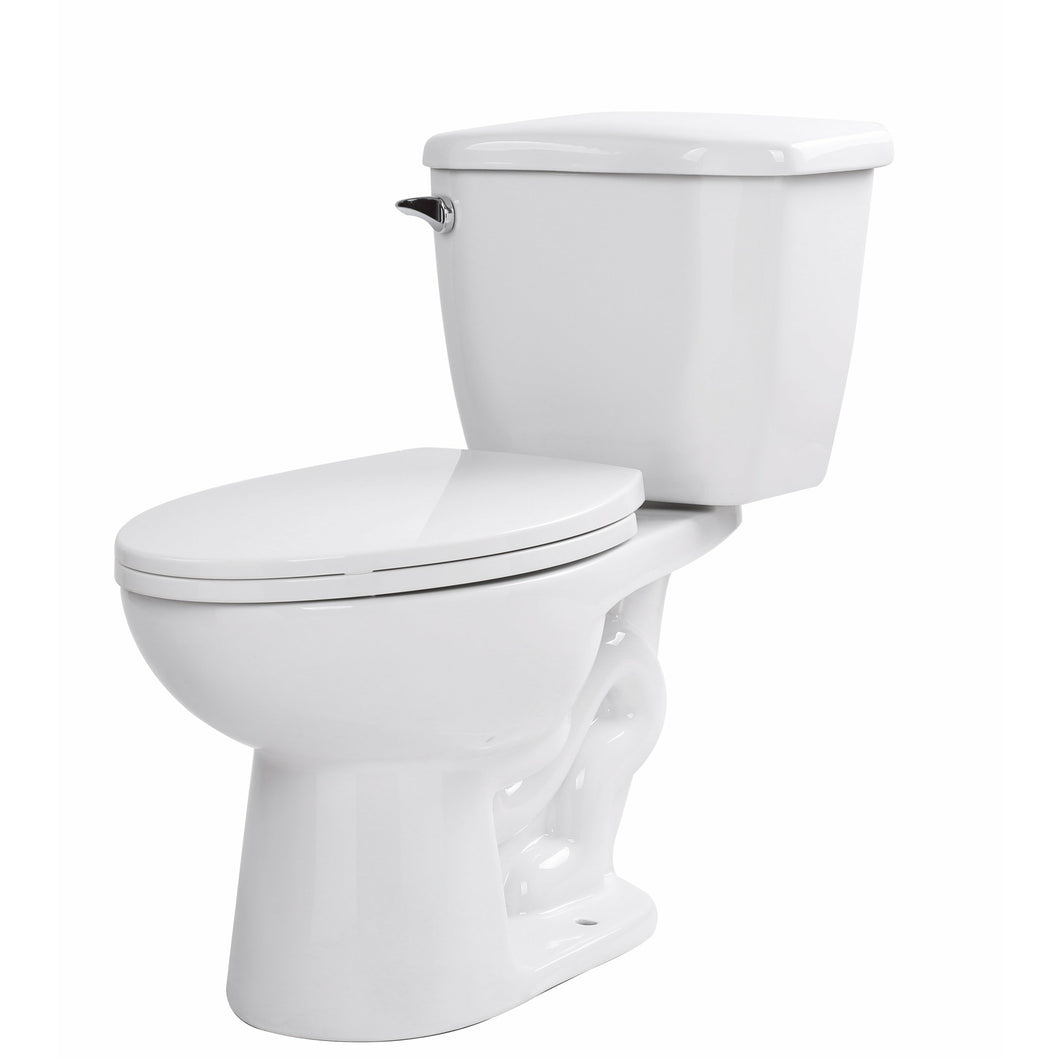 Kame 2-piece 1.28 GPF Single Flush Elongated Toilet in White- Anzzi