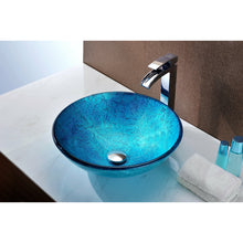 Load image into Gallery viewer, Tereali Series Deco-Glass Vessel Sink in Blue Ice- Anzzi