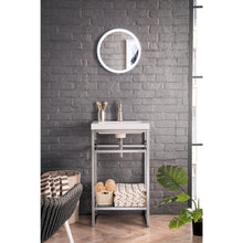 Load image into Gallery viewer, James Martin Boston 20&quot; Brushed Nickel Stainless Steel Sink Console