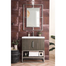 Load image into Gallery viewer, James Martin Columbia 31.5&quot; Ash Gray - Brushed Nickel Single Vanity