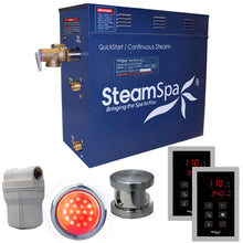 Load image into Gallery viewer, SteamSpa Royal 9 KW QuickStart Acu-Steam Bath Generator Package in Brushed Nickel- SteamSpa