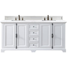 Load image into Gallery viewer, James Martin Providence 72&quot; Bright White Double Vanity- James Martin