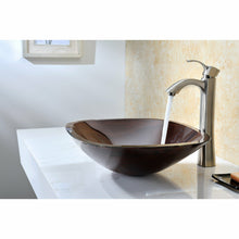 Load image into Gallery viewer, Cansa Series Deco-Glass Vessel Sink in Rich Timber- Anzzi
