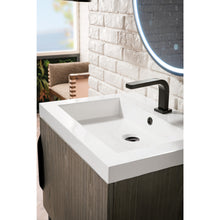 Load image into Gallery viewer, James Martin Columbia 24&quot; Ash Gray - Matte Black Single Vanity