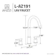 Load image into Gallery viewer, Spartan 8 in. Widespread 2-Handle Bathroom Faucet in Oil Rubbed Bronze- Anzzi
